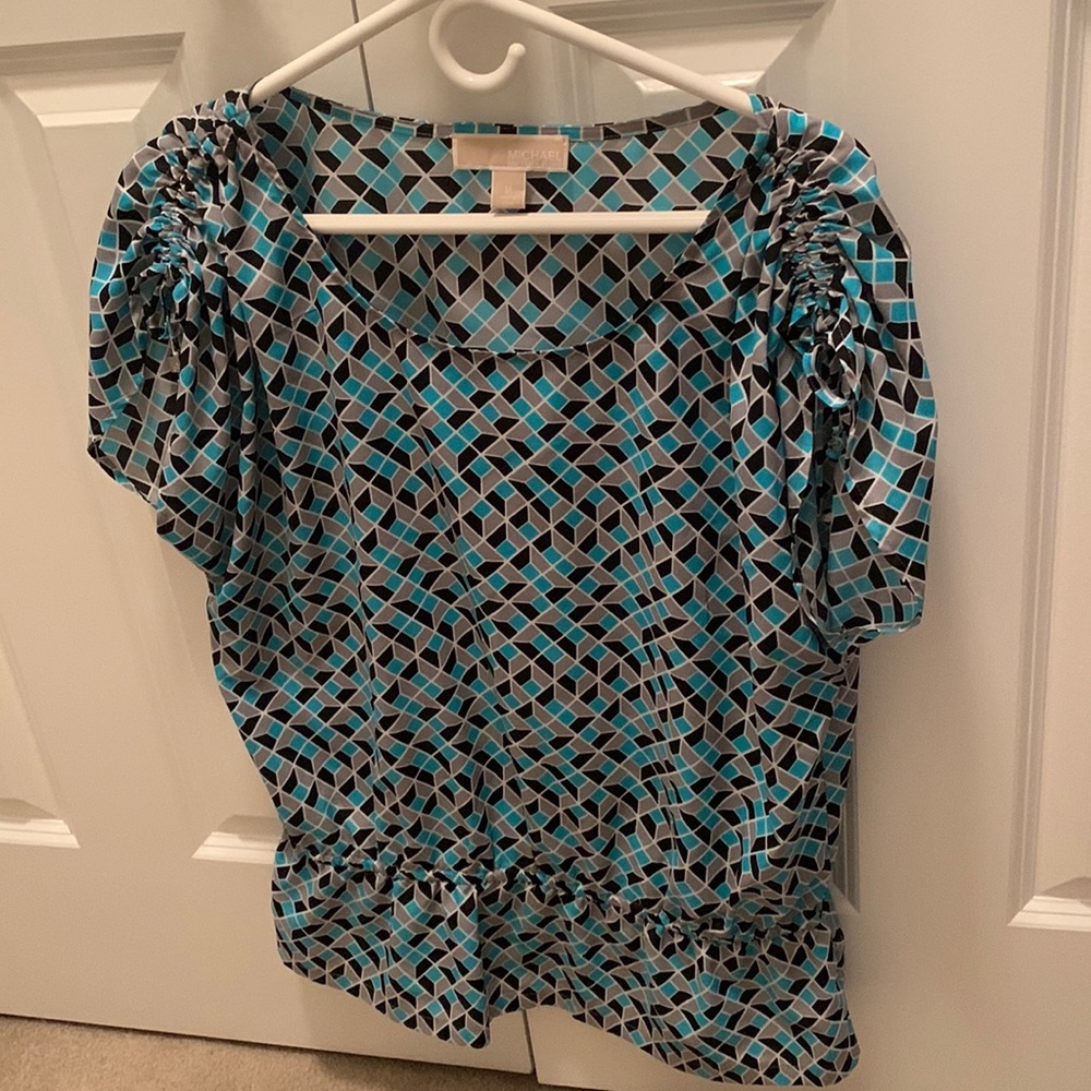 Michael Kors Med Gathered Waist & Sleeve Blous